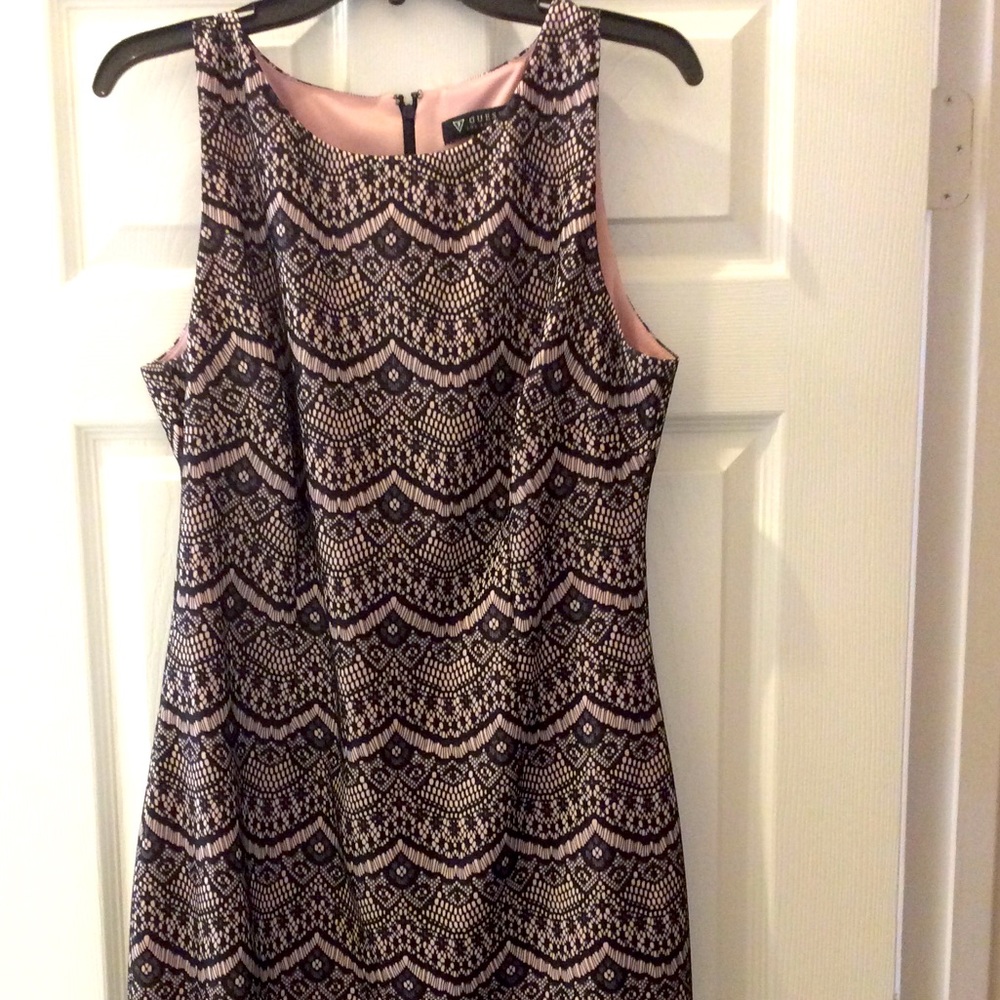 Lace Detail Shift Dress